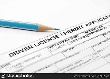Driver license application