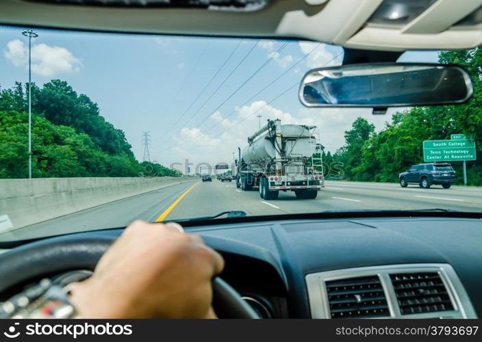 driving on an american highway system