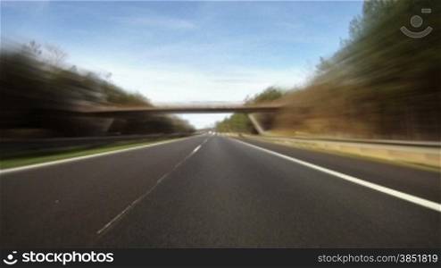 Driving on highway across Czech Republic, timelapse part 1