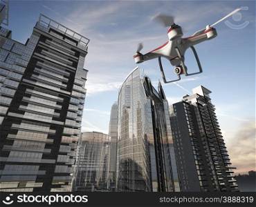 Drone Flying for Aerial Photography or Video Shooting