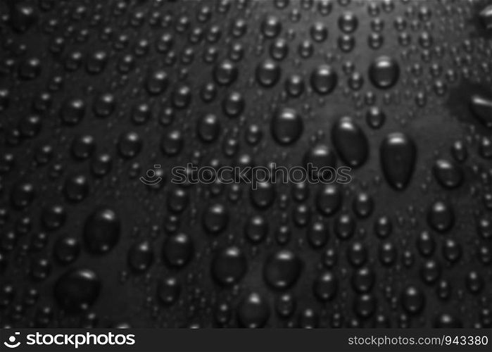 drop of water black blur