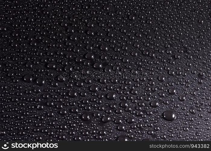 drop of water black blur