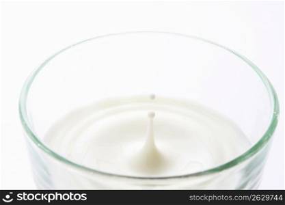 Drop of water of milk