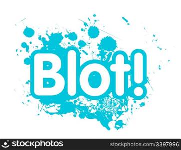 Drops blot vector illustration isolated on white background
