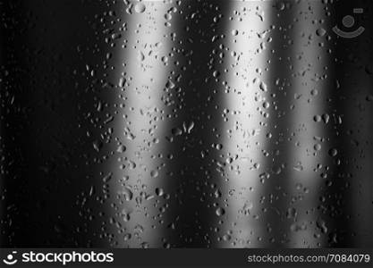 Drops of rain on glass , raindrops on clear window