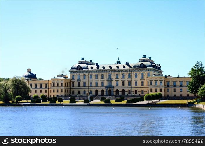 Drottningholm Royal castle of Stockholm Sweden.