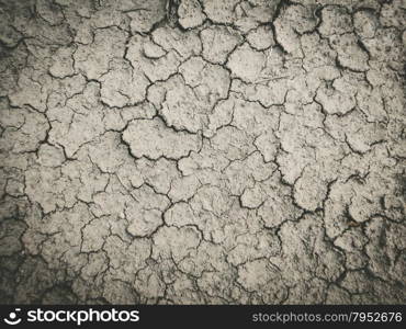 Dry and cracked earth background