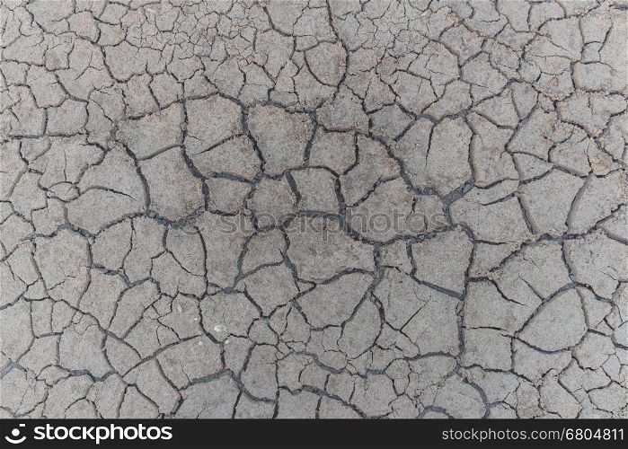 Dry cracked earth background, clay desert texture