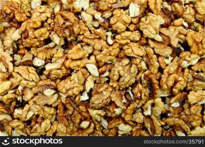 dry walnuts seeds texture pattern food background