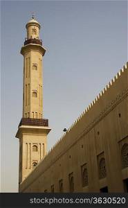Dubai, UAE, minaret of Grand Mosque in Bur Dubai