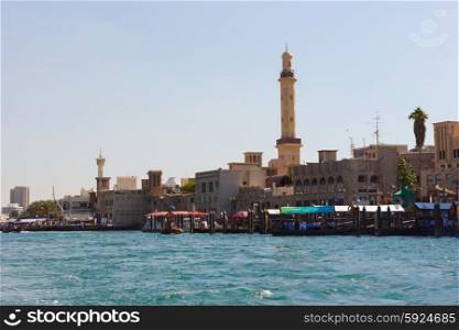 DUBAI, UAE-NOVEMBER 18: Port Said on November 18, 2012 in Dubai, UAE. The oldest commercial port of Dubai