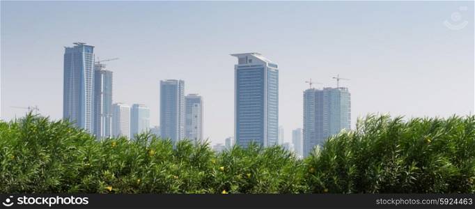 DUBAI, UAE - OCTOBER 31, 2013: General view of the modern Dubai