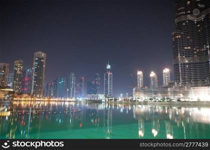 Dubai view at night time