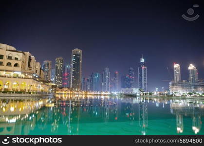 Dubai view at night time