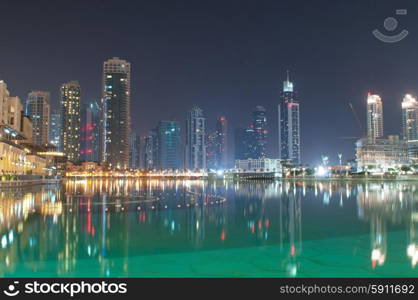 Dubai view at night time