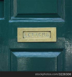 Dublin, Ireland - Mail Slot in Door