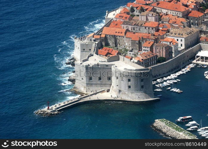 Dubrovnik, Croatia, popular travel destination in Adriatic sea.