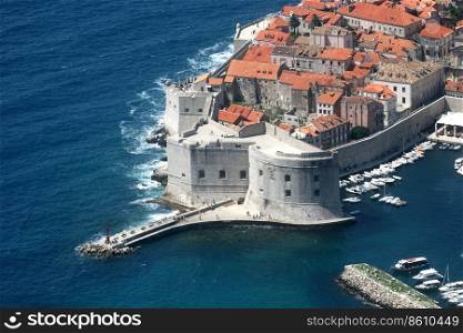 Dubrovnik, Croatia, popular travel destination in Adriatic sea.