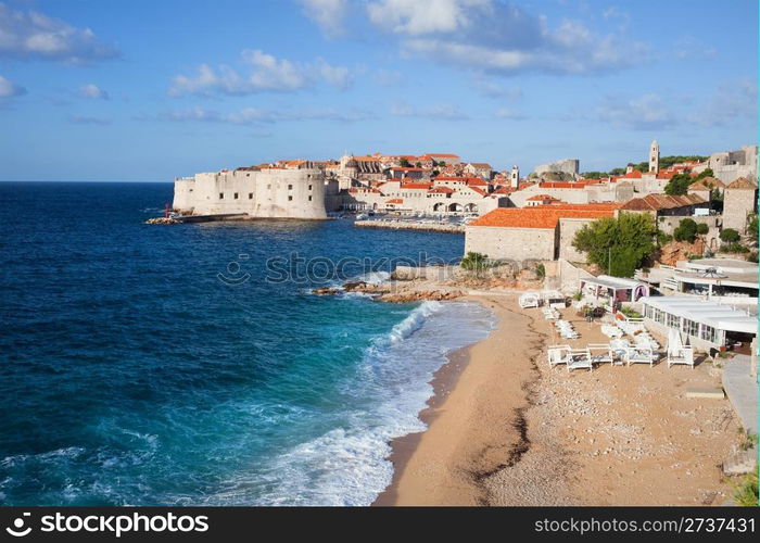 Dubrovnik Old City on the Adriatic Sea in Croatia, South Dalmatia region