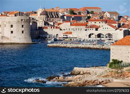 Dubrovnik Old City on the Adriatic Sea in Croatia, South Dalmatia region