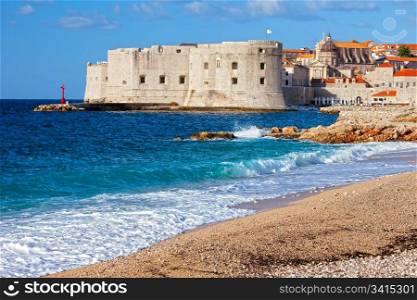 Dubrovnik Old City on the Adriatic Sea in Croatia, South Dalmatia region