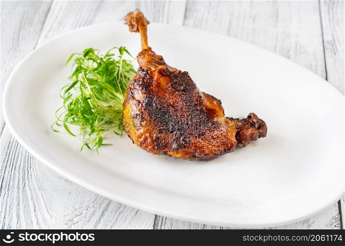 Duck Confit - a French dish made with the duck legs