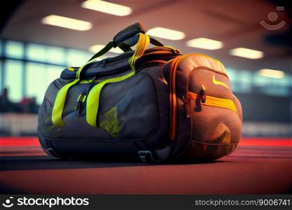 Duffel Bag. Luggage Handbag. Generative AI 