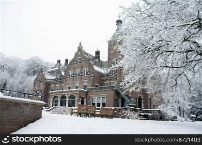 Duin and Kruidberg estate, Santpoort Holland, in the winter
