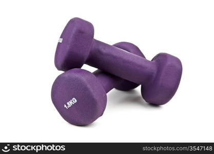 dumbbells isolated on white background