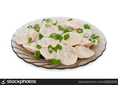 Dumplings on a plate