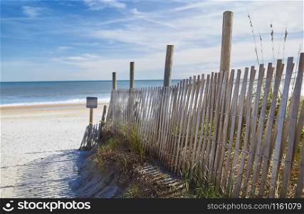 Dune Fence on the Beach