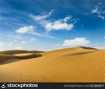 Dunes of Thar Desert. Sam Sand dunes, Rajasthan, India
