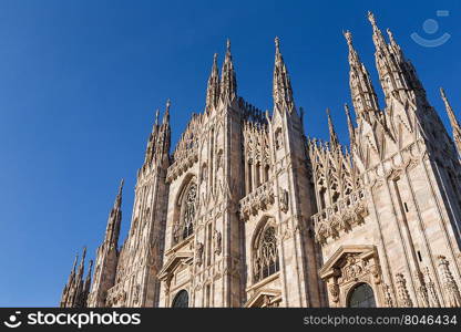 Duomo Cathedral of Milan Italy - roof detail spiers