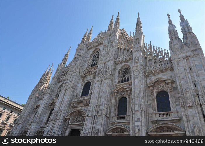 Duomo di Milano (meaning Milan Cathedral) gothic church in Milan, Italy. Duomo di Milano (Milan Cathedral)