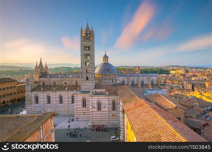 Duomo di Siena or Metropolitan Cathedral of Santa Maria Assunta in Siena, Tuscany, Italy.