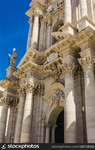 Duomo di Siracusa - Syracuse catholic cathedral church, Sicily, Italy