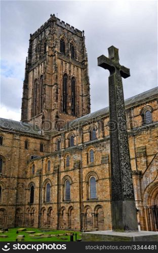 Durham cathedral and cross