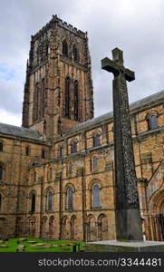 Durham cathedral and cross