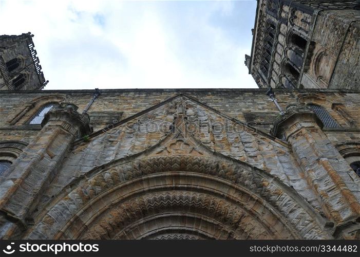 Durham cathedral door arch