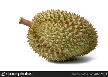 durian king of fruit isolated on white