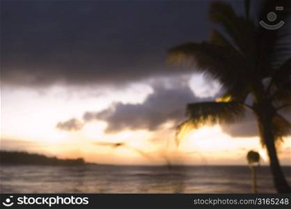 Dusk Over Ocean, Hawaii