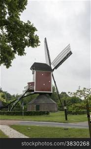 dutch mill in the village Heel in Holland called Sint Lindert