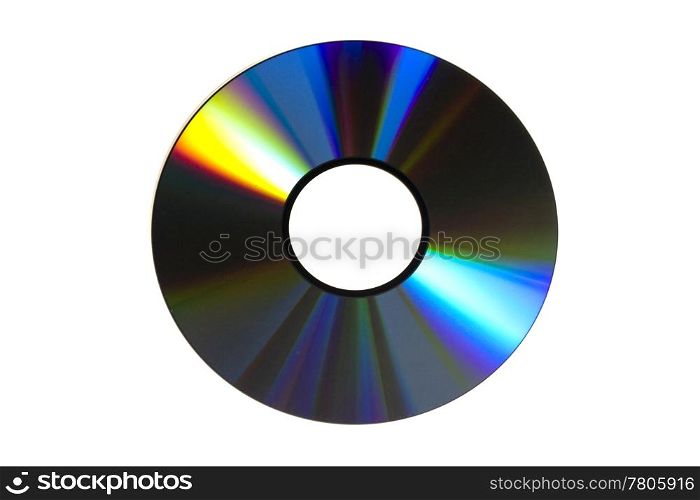 DVD isolated on white background