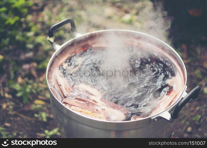 Dyeing process of natural dye