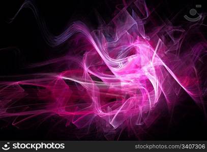 Dynamic abstract background. Digital generated abstract shape