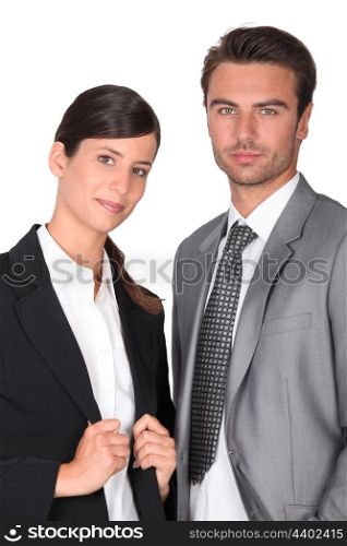 Dynamic business couple