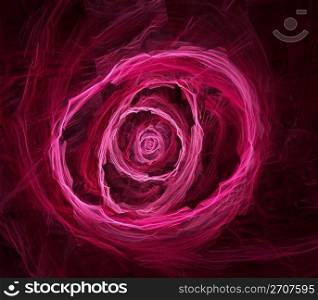 Dynamic flame fractal. Digital generated this image