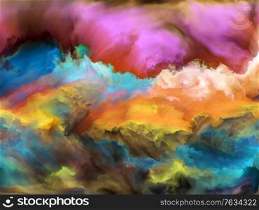 Dynamic fractal clouds of color to use as extra vibrant, saturated, bright background