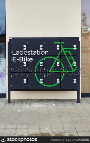 e-bike charging station