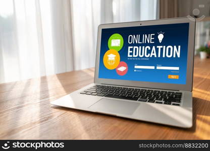 E-learning website with modish sofware for student to study online on the internet network. E-learning website with modish sofware for student to study on the internet